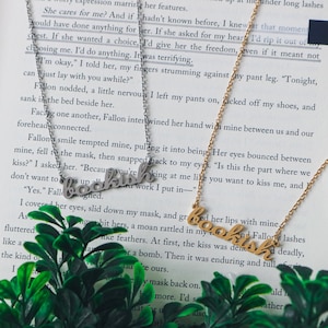 Bookish Necklace | Bookish Gifts | Bookish Jewelry | Romance Reader | Book Lover Gift | Dark Romance Reader | Smut Reader