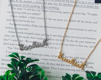 Bookish Necklace | Stainless Steel Reader Jewelry