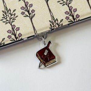 Serial Reader Kindle Charm | Bookish Charm, Book Lover Gift, Kindle Dust Plug, Kindle Accessory, Bookish Accessory, Dark Romance, Thriller