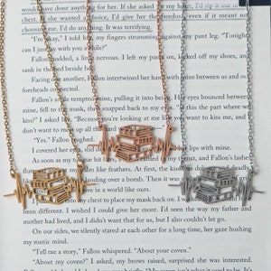 Book EKG Necklace | Bookish Gifts | Bookish Jewelry | Romance Reader | Bookish Necklace | Dark Romance Reader | Smut Reader