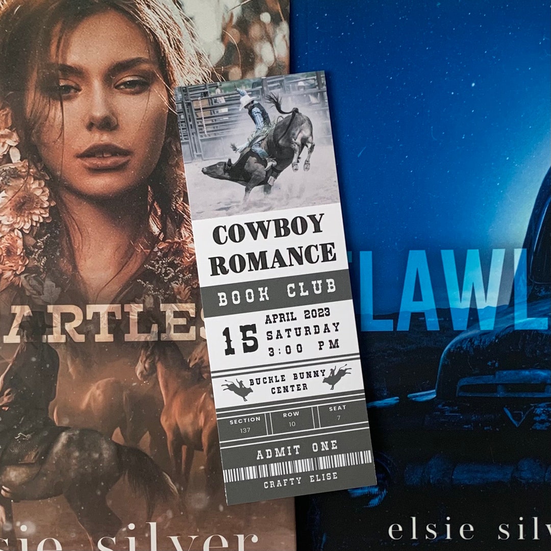 Cowboy Romance Book Club Bookmark | Small Town Romance | Buckle Bunny ...