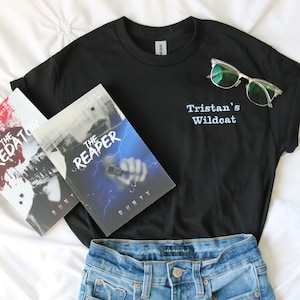 Tristan’s Wildcat Shirt | The Predator/Reaper by RuNyx inspired shirt | Dark Verse merch | Bookish Embroidered Shirt | Book Lover Gift