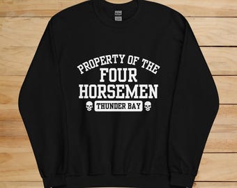 Property of the Four Horsemen Sweatshirt, Officially Licensed Devil&#39;s Night Series Merch, Penelope Douglas, Bookish Sweatshirt, Dark Romance