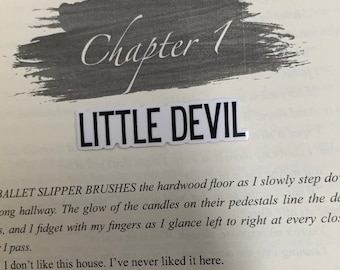 Pegatina de Little Devil / Merchandising de Devil's Night de Penelope Douglas / Kill Switch / Romance oscuro / Lector de obscenidades