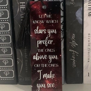 Which Stars You Prefer Aluminum (Metal) Bookmark | Officially Licensed HD Carlton Merch | Cat & Mouse Duet | Dark Romance Reader