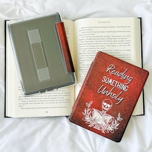 Reading Something Unholy Clear Kindle Case | Kindle Paperwhite 6.8”, Kindle Oasis, Dark Romance, Smut Reader,  Book Lover, Bookish Gift