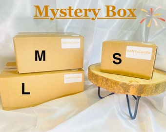 Mystery Box, Überraschungsbox, Handmade, Naturwachskerzen, dekorative Keramik, Schmuck, B Ware