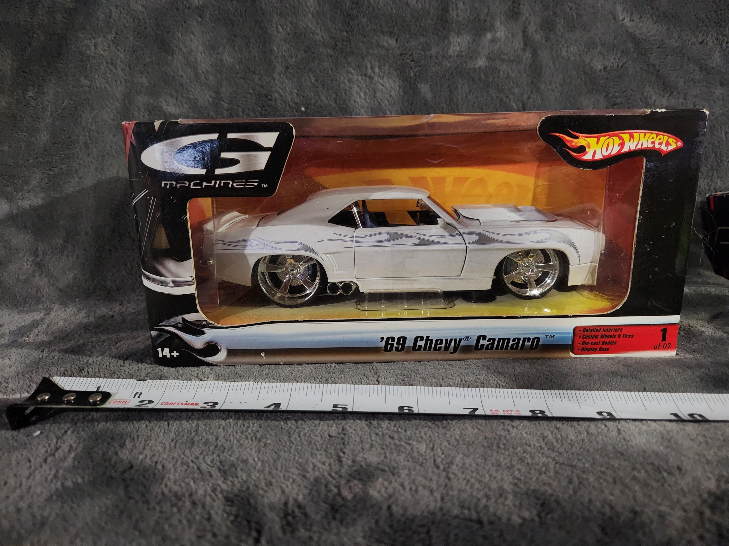 J* Vintage Hot Wheels G Machines '69 Chevy Camaro Die Cast 1 of 2