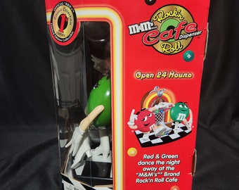 NOS Vintage M&m's Rock'n Roll Cafe Jukebox Candy Dispenser Red