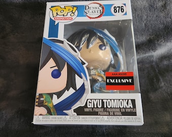 New Funko Pop Animation! Demon Slayer Giyu Tomioka #876 vinyl figurine AAA Anime Exclusive