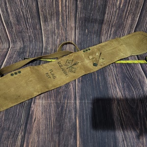A** Vintage WWII US Army flag bag Bag ONLY