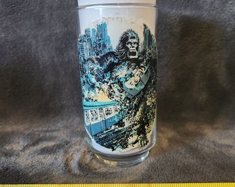 J * Vintage 1976 King Kong auf U-Bahn New York Dino de laurentiis corp Coca Cola Sammlerglas 6 "