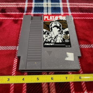 Vintage ARBEITEN 1988 Platoon NES Nintendo Unterhaltung System Kassette