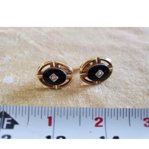 Lot de 2 boutons de manchette vintage pour costume formel
