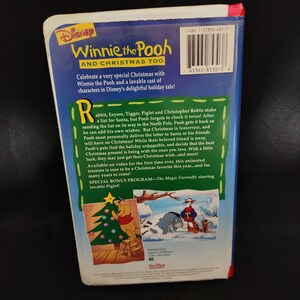 Vintage WORKING VHS Walt Disney Winnie the Pooh and Christmas Too ...