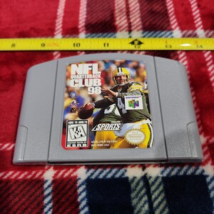Vintage WORKING 1998 Nfl Quarterback Club 98 for Nintendo 64 N64 Entertainment System cartridge