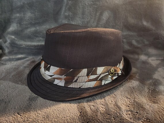 Vintage Goorin Fedora Hat Cap Brown Men display picture 1