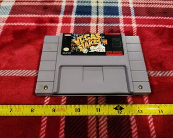 Vintage WORKING 1993 Vegas Stakes Super Nintendo Entertainment System cartridge