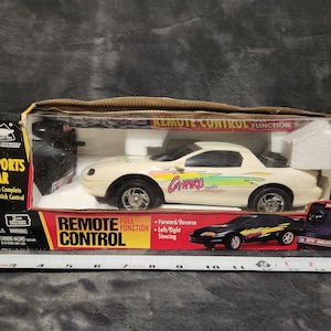 J* Vintage New Bright Full Function RC Car Chevy Camaro Z-28 Turbo Damage Box