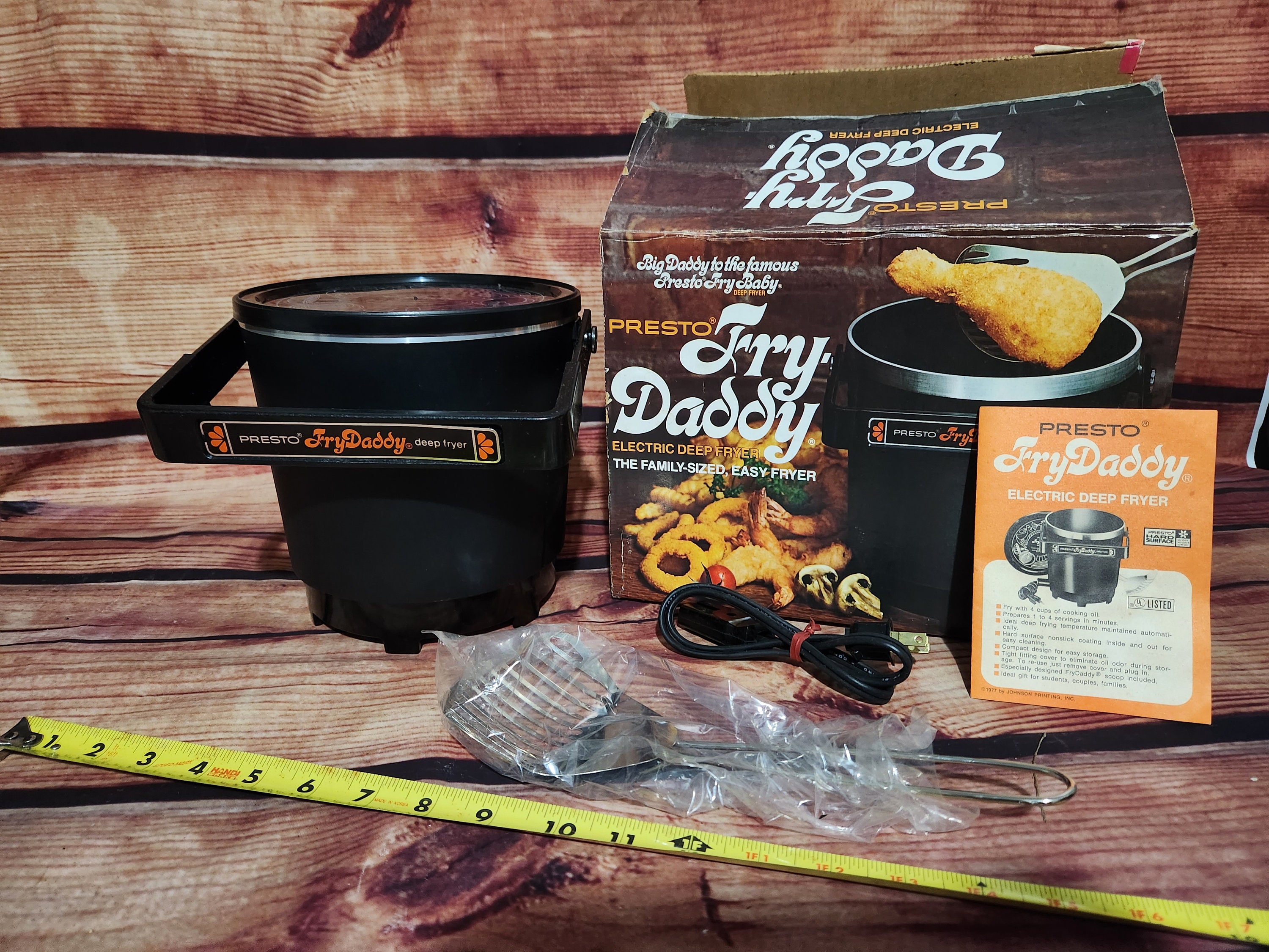 Vintage NOS New Original Presto Fry Daddy Electric Deep Fryer W Paperwork  and Original Box 