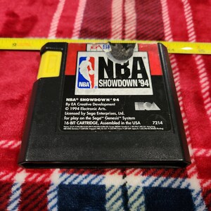 Vintage WORKING 1994 NBA Showdown Sega Genesis game  cartridge