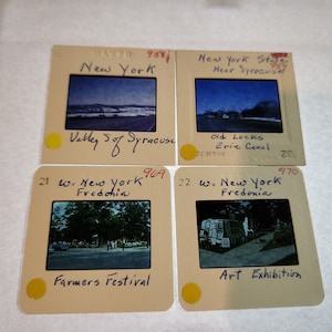 Lot of 4 1970s Vintage New York 35mm Film Slides Fredonia / Valley of Syracuse