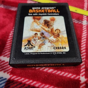 Vintage WORKING 1978 basketball Atari 2600 game cartridge
