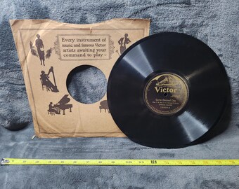 Album in vinile Vintage 1908 Some Blessed Day/Wayside Cross del Dr. H.R. Palmer, quartetto maschile, fonografo Victor.