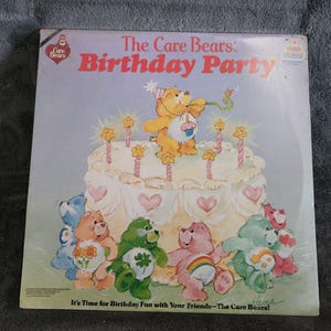 J* Vintage SEALED The Carebears Kids stuff vinyl record