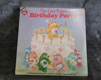 J* Vintage SEALED The Carebears Kids stuff vinyl record
