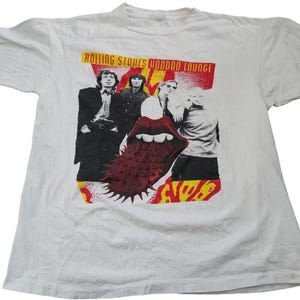 Vintage 1994 Single Stitch Rolling Stones Voodoo Lounge Tour T-Shirt X-Large XL with flaws
