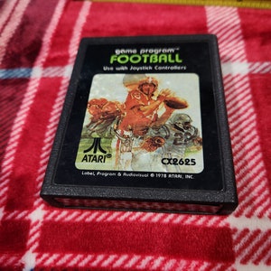 Vintage WORKING 1978 football Atari 2600 game cartridge