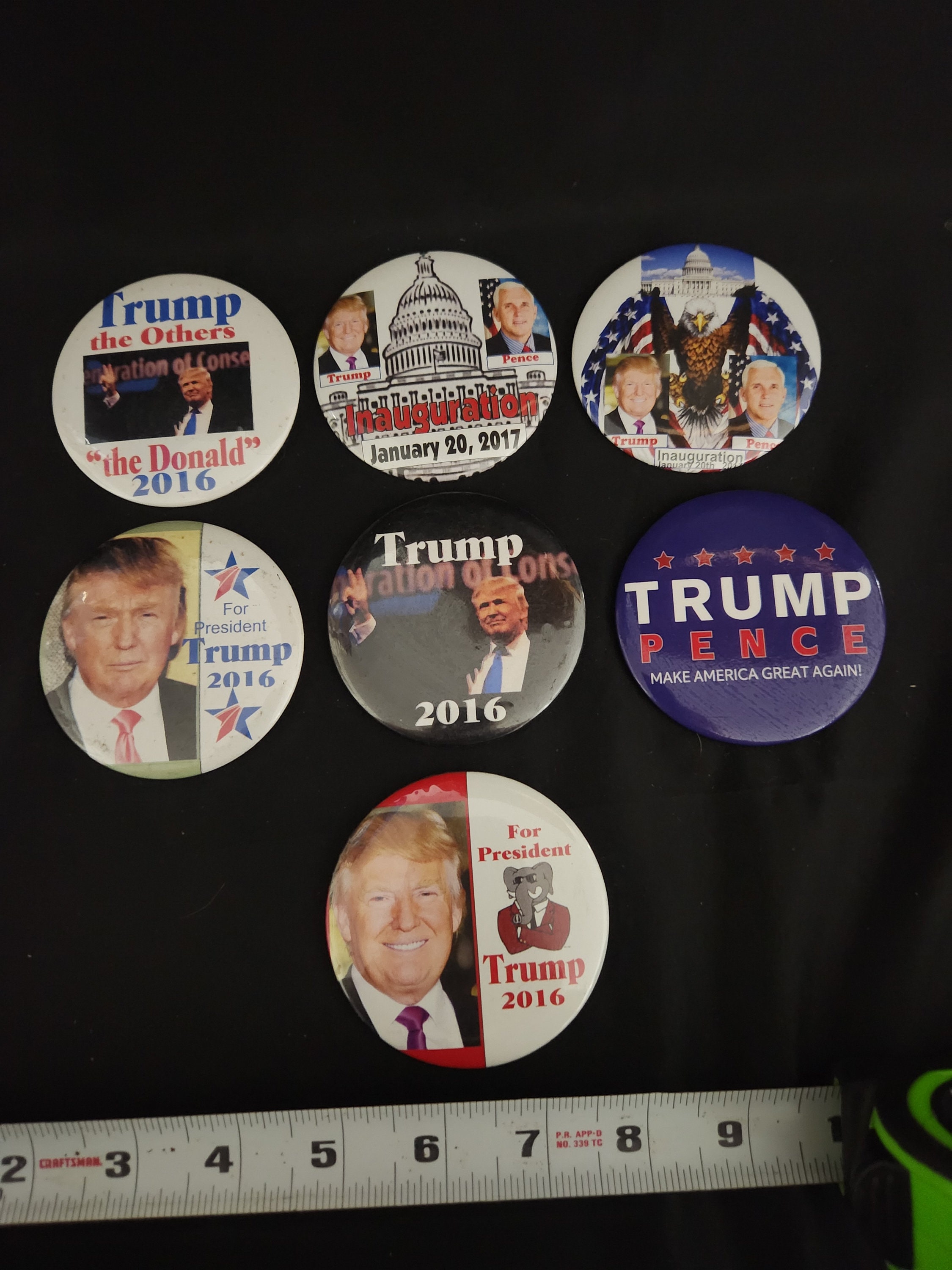 Donald Trump 2016 2017 3 Button Pin President Inauguration Pence Republican Etsy