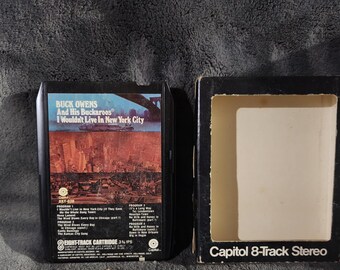 J* Vintage I Wouldn't live in new york city by Buck Owen's and Buckaroos Capitol Records 8 track WORKS