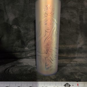Starbucks 2021 50th Anniversary Siren Frosted 16oz Cold Tumbler With Lid