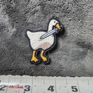 New 2.5" Duck with a knife Hook and Loop patch Tactical Velcro