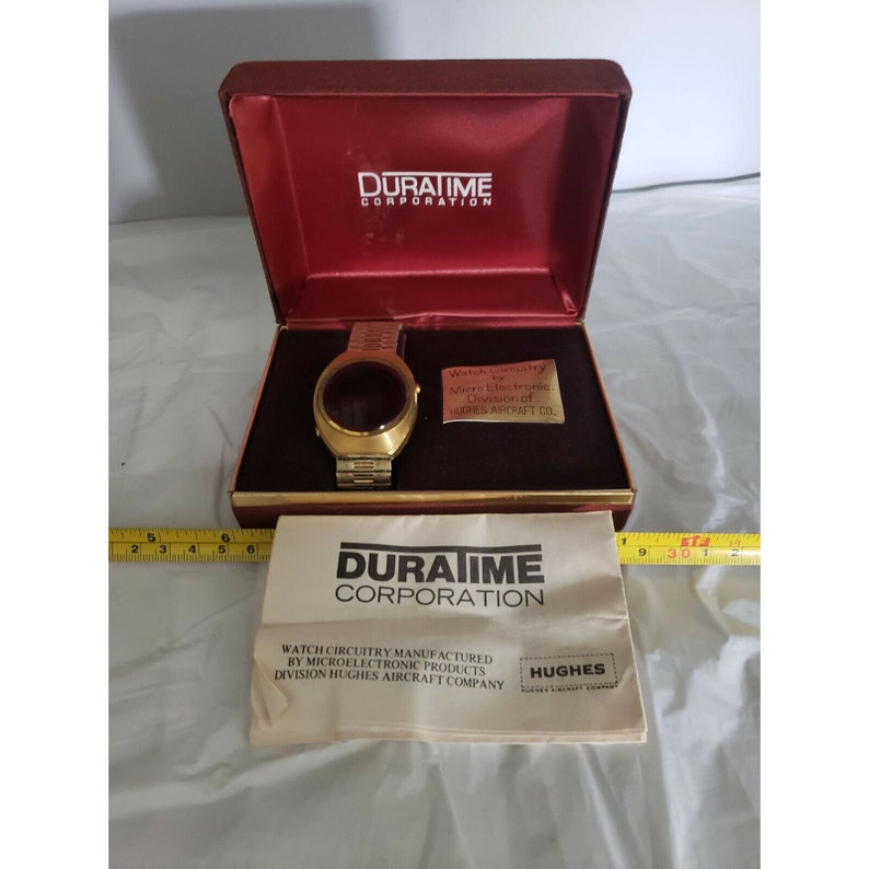 Vintage 1970's Hughes Aircraft LED Watch W/ Case Etsy Australia