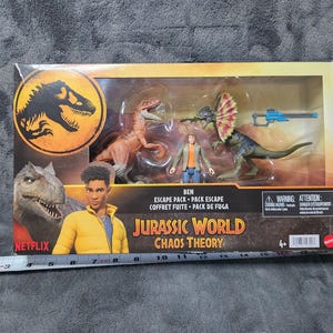 New Mattel Jurassic World Chaos Theory Ben Escape Pack Dinosaur