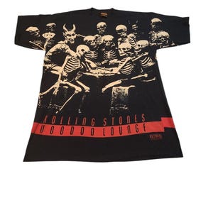 Vintage 1994 Single Stitch Rolling Stones Voodoo Lounge Tour T-Shirt X-Large XL