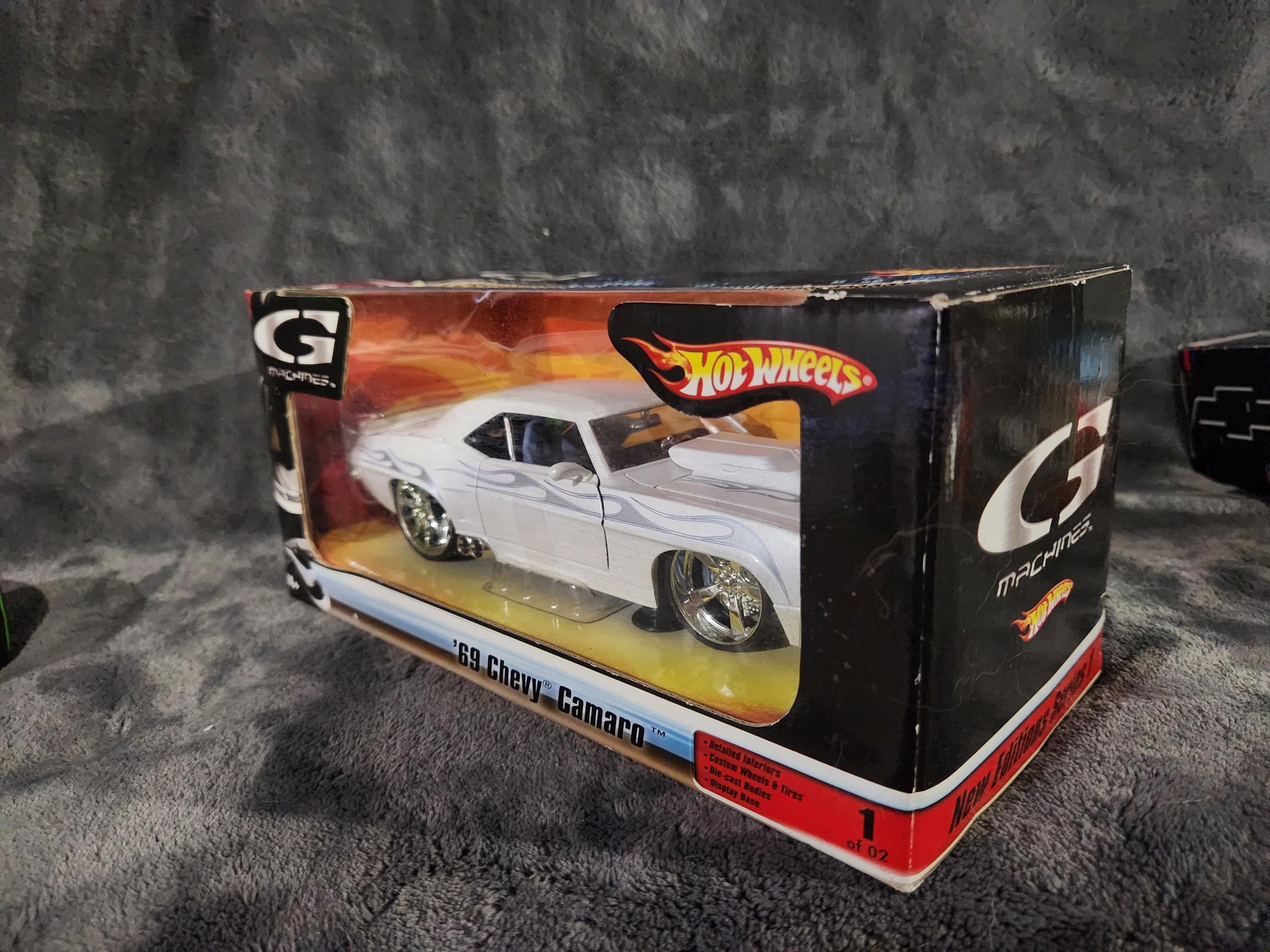 J* Vintage Hot Wheels G Machines '69 Chevy Camaro Die Cast 1 of 2