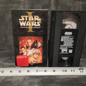 J* Vintage 2000 Lucasfilm Star Wars The Phantom Menace 1 VHS Cassette Tape