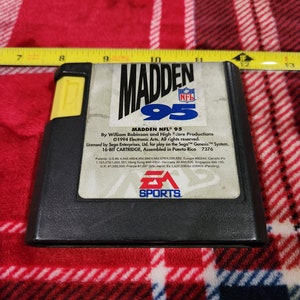 Vintage WORKING 1994 Madden 95 Genesis game  cartridge