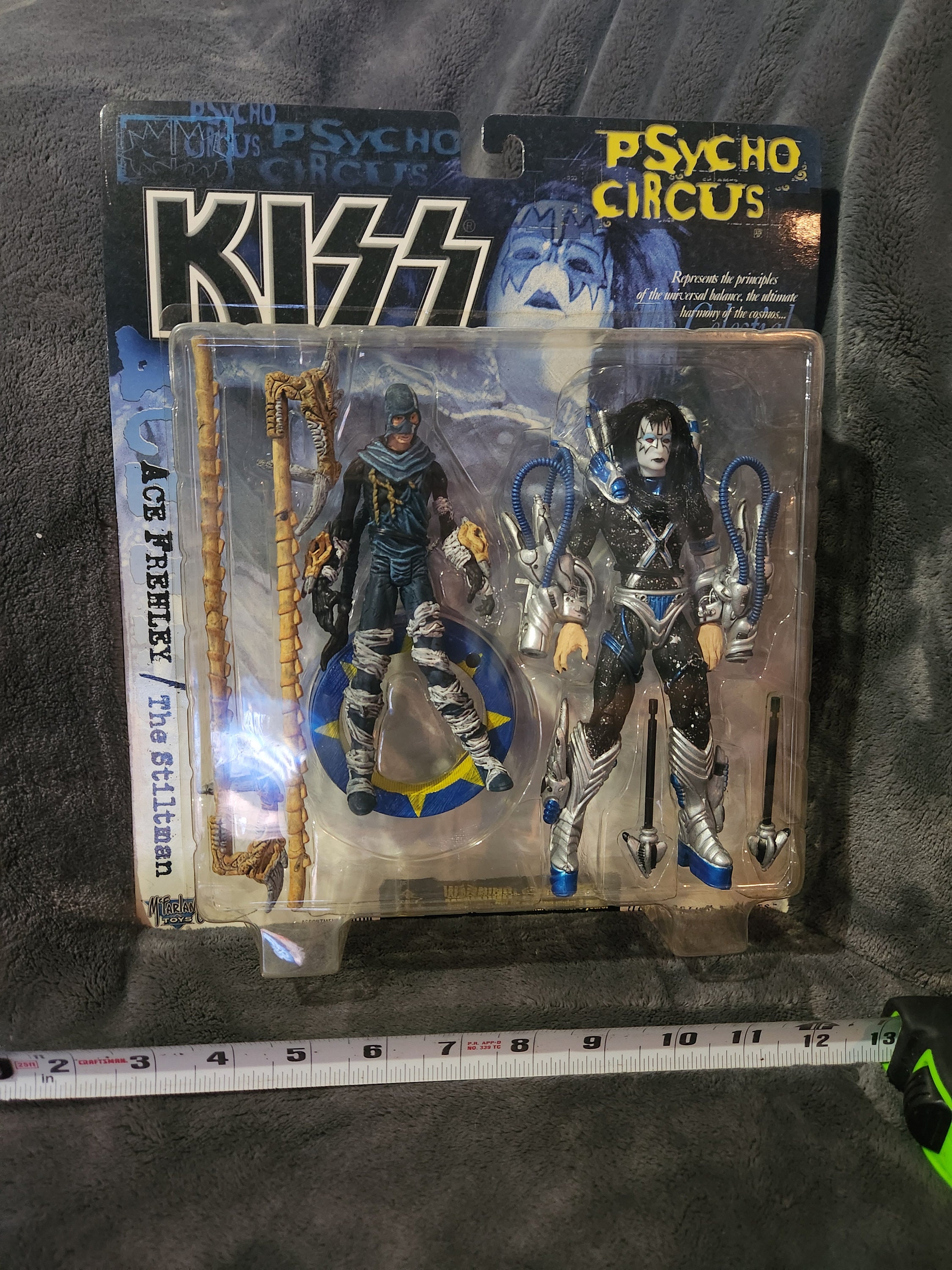 J* New NOS 1998 KISS Psycho Circus Double Figure Pack Ace Frehley & The Stiltman McFarlane