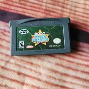 ビンテージ ゲームボーイアドバンス テキサス ホールデム ポーカー ゲーム カートリッジ