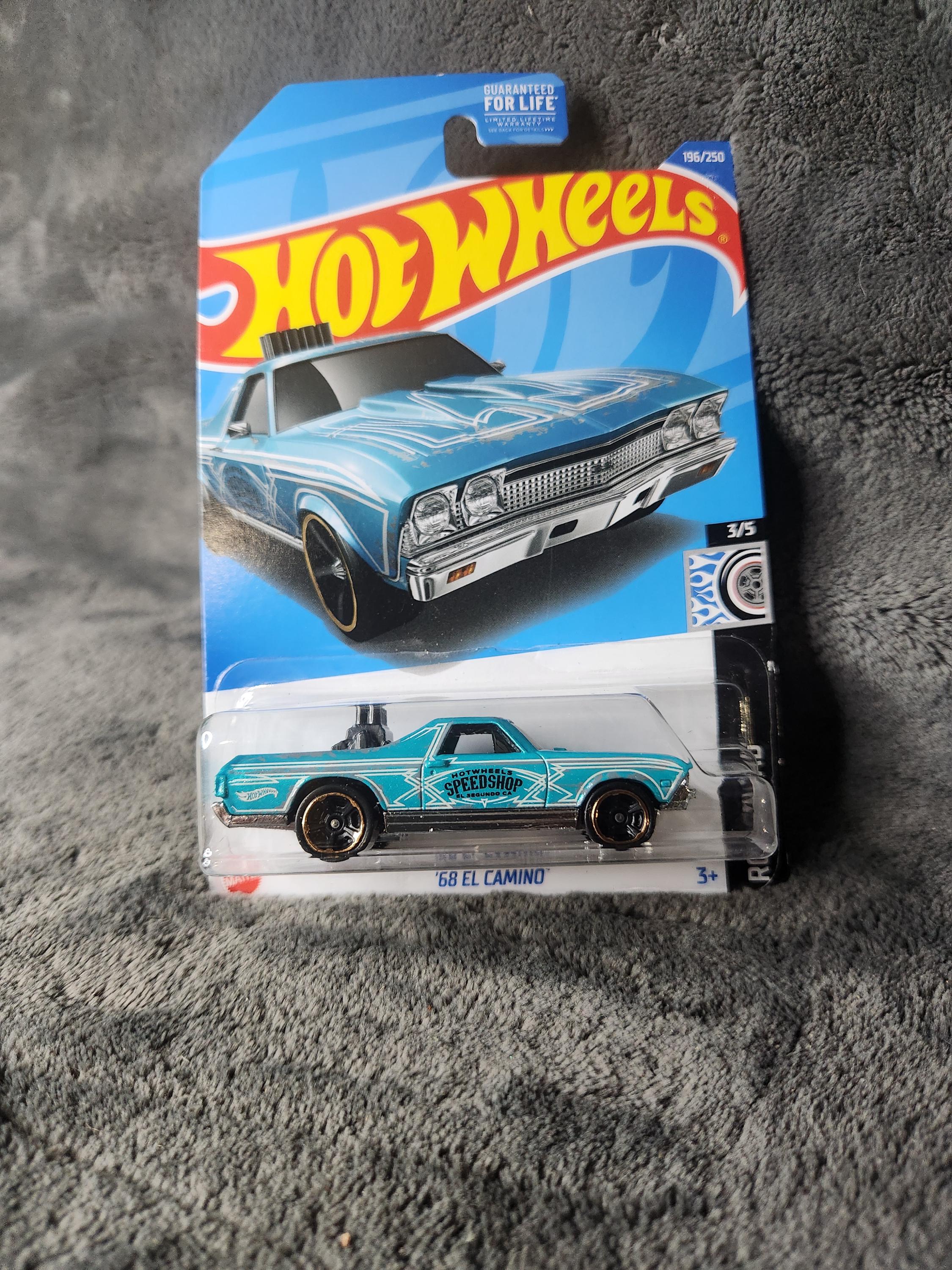 M* 2021 Mattel Hotwheels 1968 Teal El Camino HW Rod Squad Series 3