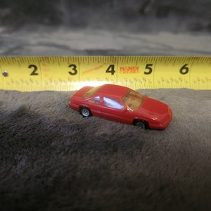 J* Vintage HO 1:87 scale 1989 Monogram 80s Ford Thunder T Bird Red