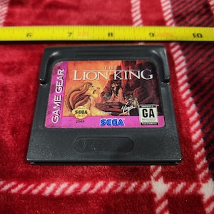 Vintage WORKING 1995 Sega Game gear The Lion King game  cartridge