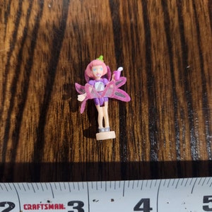 Vintage 1990s Polly Pocket Bluebird Doll Trinket Box - Tiny figurine #65