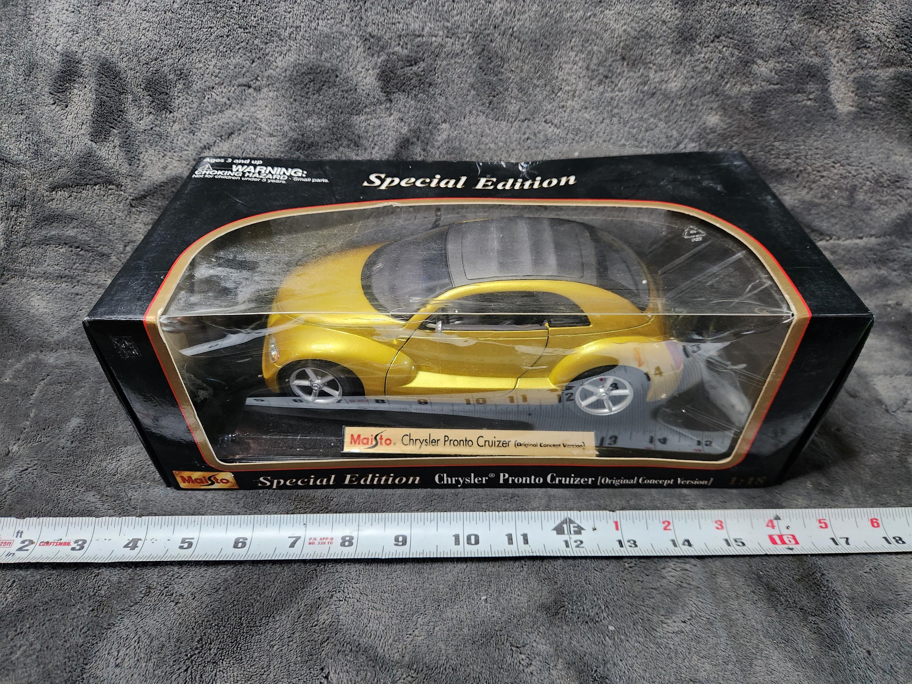 NOS Maisto 1:18 Scale Diecast Chrysler Pronto Cruiser Gold - Etsy