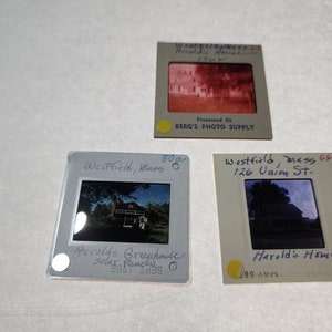Lot of 3 Vintage Westfield Massachusetts 35mm Film Slides 1960s Homes scenery